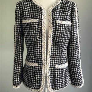 Rebecca Taylor Graphic Tweed Plaid Jacket NWOT